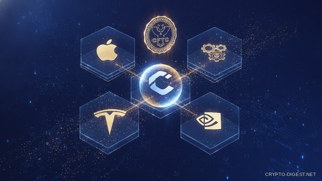заявка Coinbase на перпетуальные фьючерсы по акциям Apple, Tesla и Nvidia в CFTC