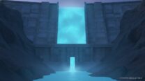 Синий щит с золотой монетой и восходящая стрелка Buyback, тема Hyperliquid